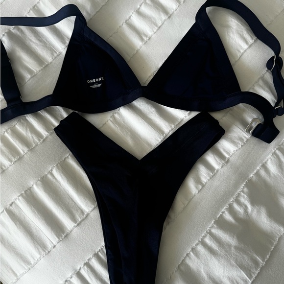 OneOne Swimwear, Navy, Dark Blue Bikini Set - Picture 4 of 6